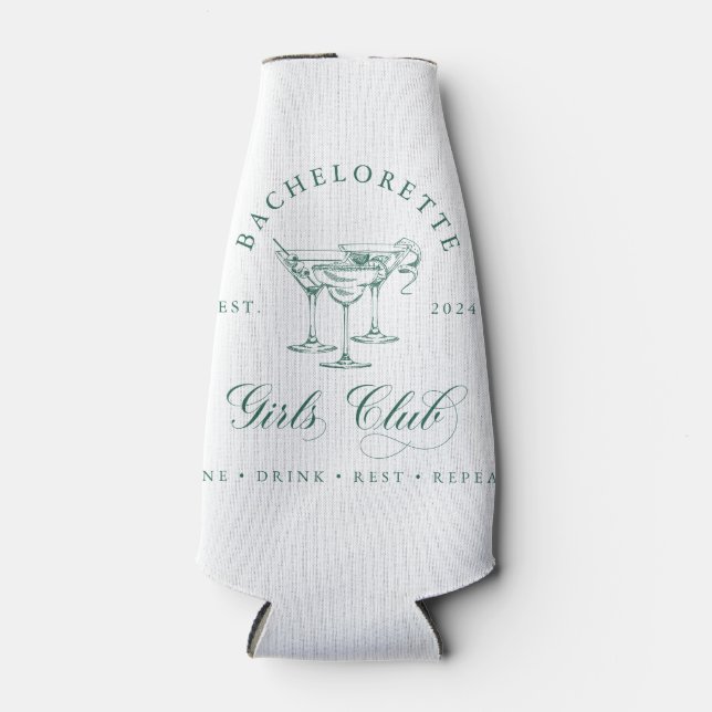 Rafraichisseur De Bouteilles Bachelorette Girl's Club Can Cooler (Devant)