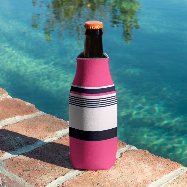 Rafraichisseur De Bouteilles Bandes Uniformes roses (Piscine in situ)