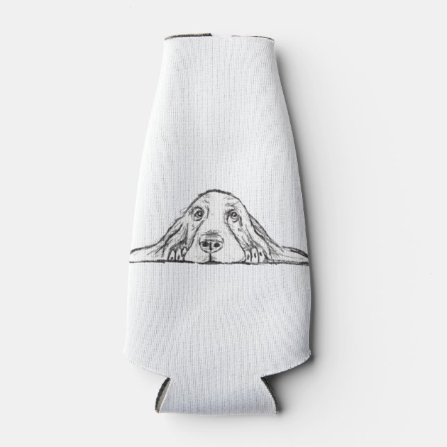 Rafraichisseur De Bouteilles basset blanc (Devant)