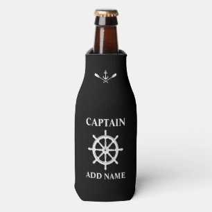 Rafraichisseur De Bouteilles Bateau nautique Helm Ancre Oars Nom du capitaine N