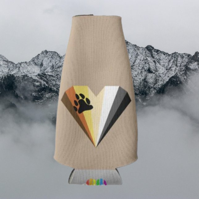 Rafraichisseur De Bouteilles Bear Pride Coeur Bouteille Beverage Cooler (Créateur téléchargé)