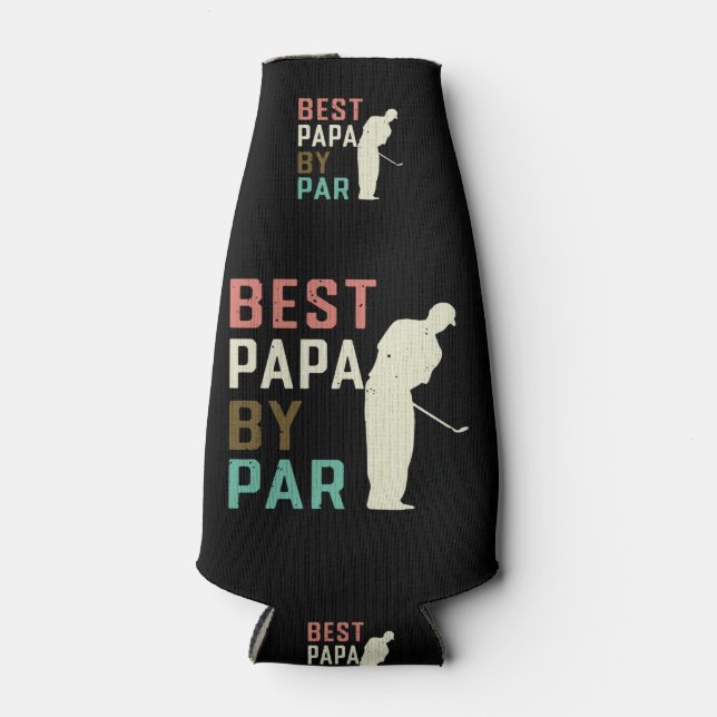 Rafraichisseur De Bouteilles Best Papa By Par Golf Don Pour Papa Fête des pères (Devant)