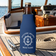 Bienvenue à bord Nom du bateau maritime Corde d'an