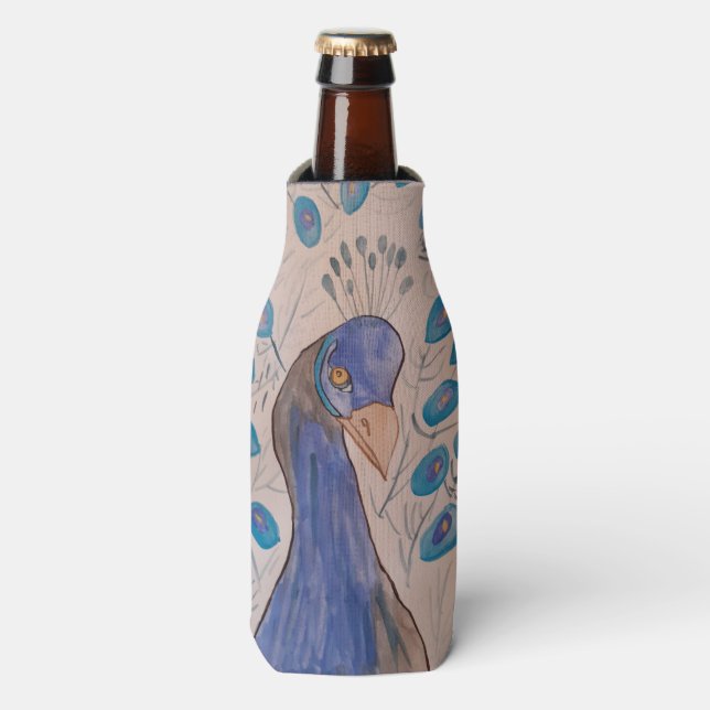 Rafraichisseur De Bouteilles Bleu Paon (Bottle Devant)