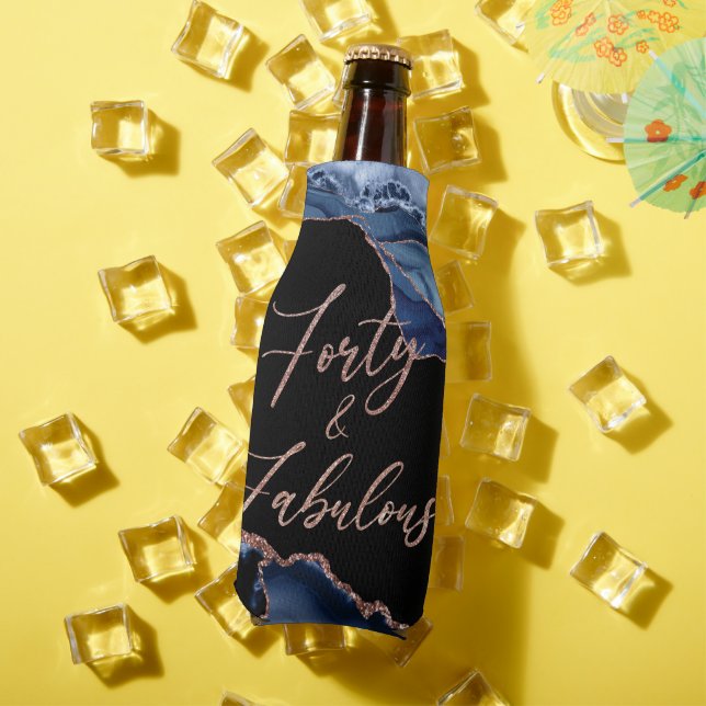 Rafraichisseur De Bouteilles Bleu Rose Gold Agate Marbre Quarante et fabuleux 4 (Été in situ)