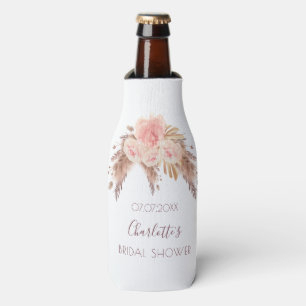 Rafraichisseur De Bouteilles Blush rose floral pampas herbe nom de douche de ma