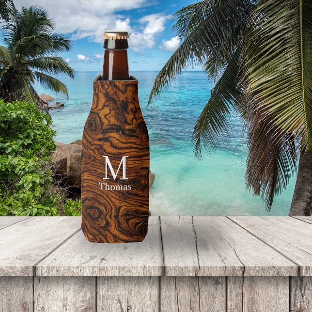 Rafraichisseur De Bouteilles Bois Raciné Monogrammé (Créateur téléchargé)