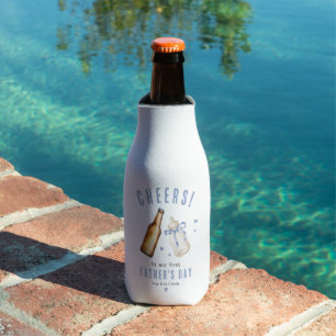 Rafraichisseur De Bouteilles Bonjour à notre 1ère Fête des pères, mignon cadeau
