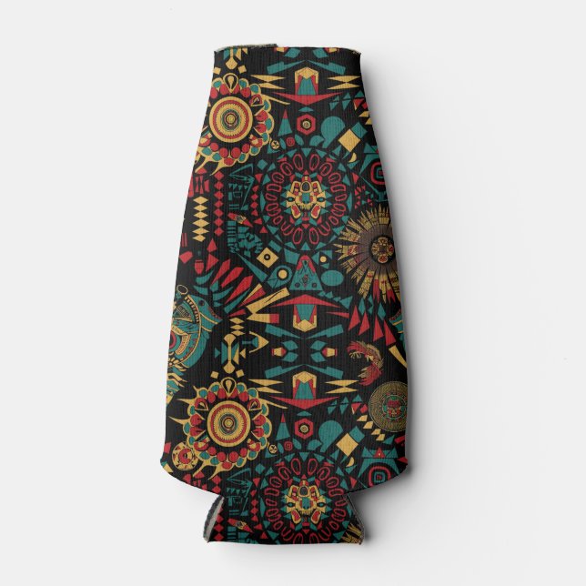 Rafraichisseur De Bouteilles Bot en mousse de Cyan réfrigéré "Motifs inspirés d (Devant)