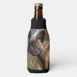 Rafraichisseur De Bouteilles Bouledogue français au bord de la mer French Bulld