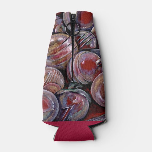 Rafraichisseur De Bouteilles Boules de Noël rouges (Dos)