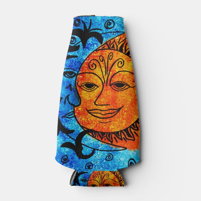 Rafraichisseur De Bouteilles Bouteille Sun et Lune et refroidisseur Can (Devant)