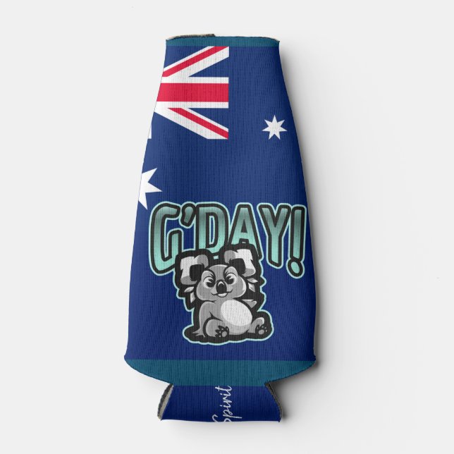 Rafraichisseur De Bouteilles Brisbane Australie, G'day ! Esprit australien, (Devant)