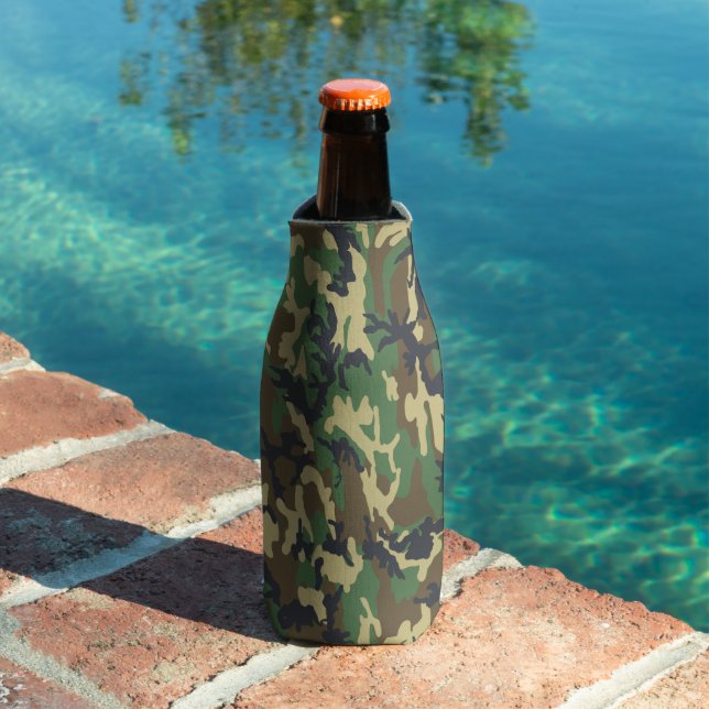 Rafraichisseur De Bouteilles Camo Bottle Cooler – Woodland Beer Koozie (Piscine in situ)