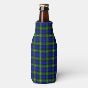 Rafraichisseur De Bouteilles Campbell tartan bleu vert plaid