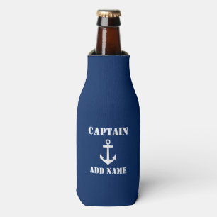 Rafraichisseur De Bouteilles Capitaine Add Name d'Ancre ou bleu nommé de batea