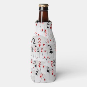 Rafraichisseur De Bouteilles Cartes de Poker Numéro Deux éparpillés,