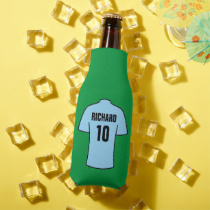 Rafraichisseur De Bouteilles Chemise de football en bleu clair ciel bleu