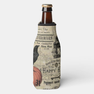 Rafraichisseur De Bouteilles Citrouille et corneille vintages modernes de