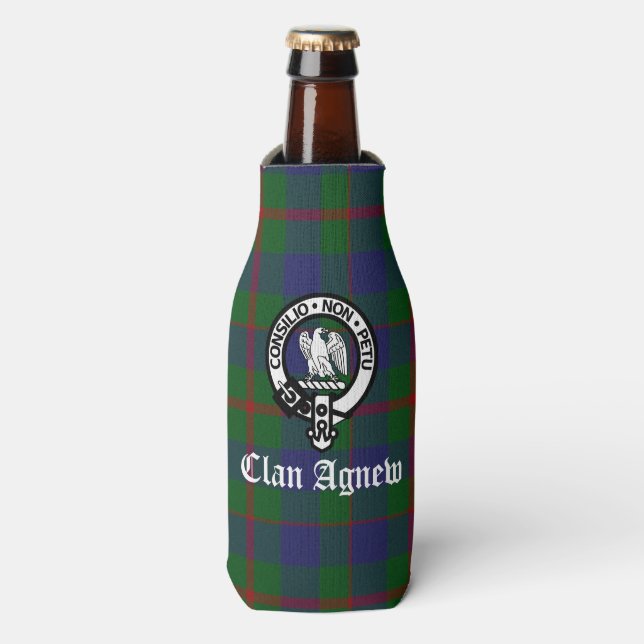 Rafraichisseur De Bouteilles Clan écossais Agnew Crest & Tartan (Bottle Devant)