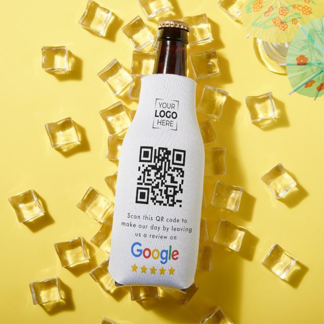 Rafraichisseur De Bouteilles Code QR de révision commerciale Google Review (Été in situ)