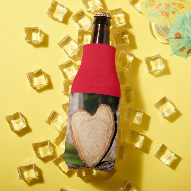 Rafraichisseur De Bouteilles coeur en bois (Été in situ)
