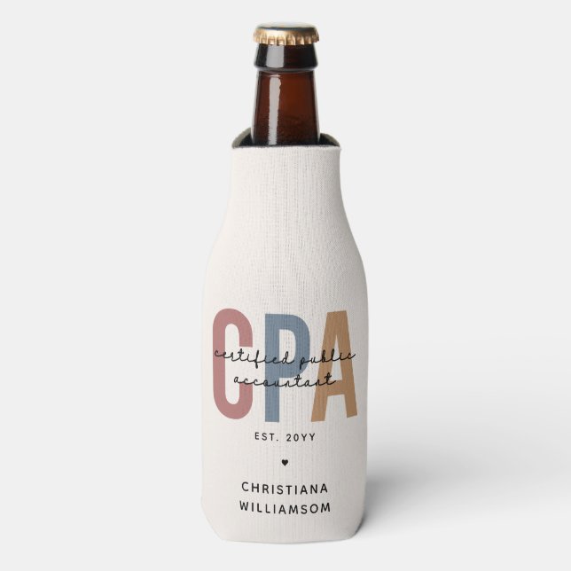 Rafraichisseur De Bouteilles Comptable Public Certifié CPA Retro (Bottle Devant)