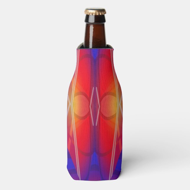 Rafraichisseur De Bouteilles Conception Abstraite Couches Néon Winging It  (Bottle Devant)