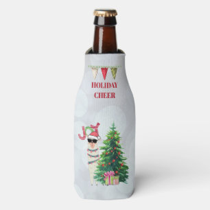 Rafraichisseur De Bouteilles Cool Christmas Llama Joy Typography