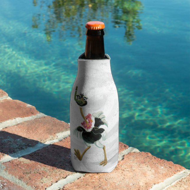 Rafraichisseur De Bouteilles Course d'autruche dans le marais (Piscine in situ)