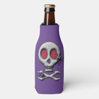 Rafraichisseur De Bouteilles Crâne effrayant Halloween classique avec araignées