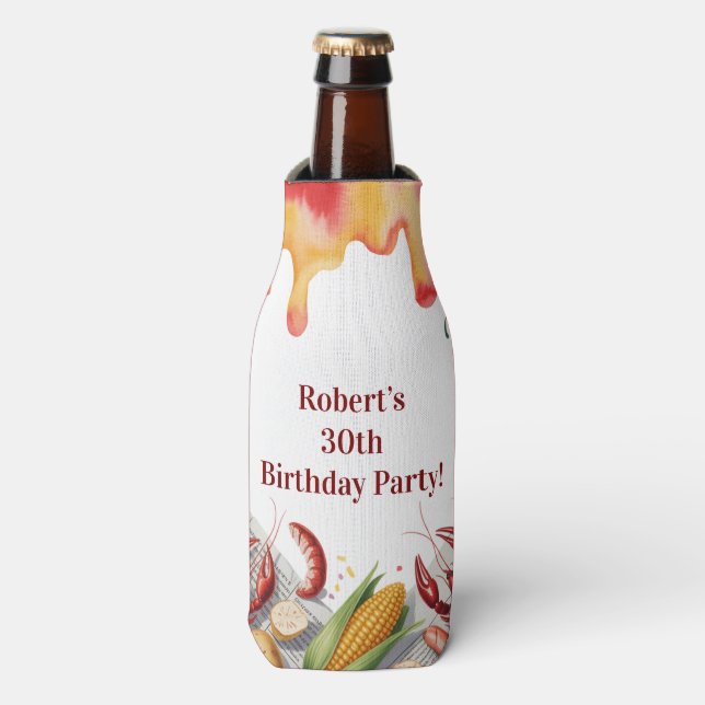 Rafraichisseur De Bouteilles Crawfish Boil Birthday Party For Adults (Bottle Devant)