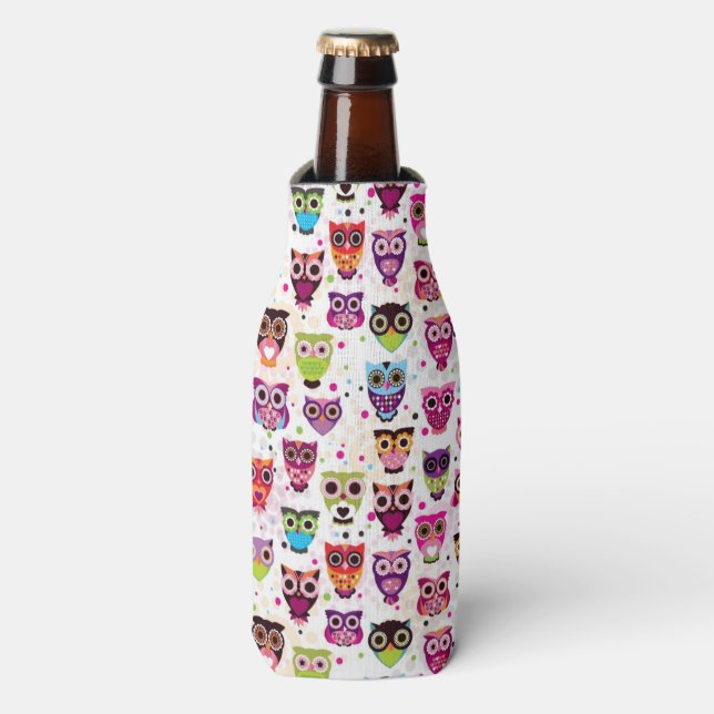 Rafraichisseur De Bouteilles Cute owl background (Bottle Devant)
