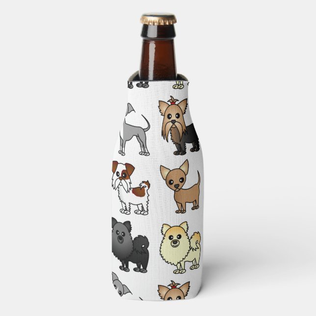 Rafraichisseur De Bouteilles Cute Toy Chien race Motif (Bottle Devant)