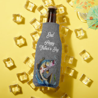 Rafraichisseur De Bouteilles Dad Happy Father's Day Black Big Fish Strike