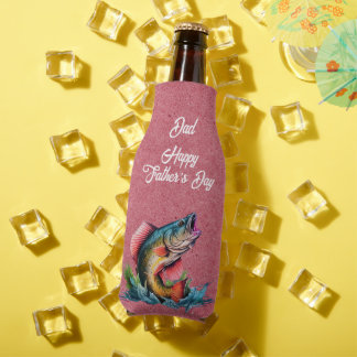 Rafraichisseur De Bouteilles Dad Happy Father's Day Red Big Fish Strike