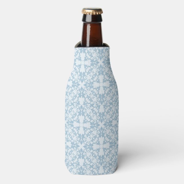 Rafraichisseur De Bouteilles Damas bleu pâle (Bottle Devant)