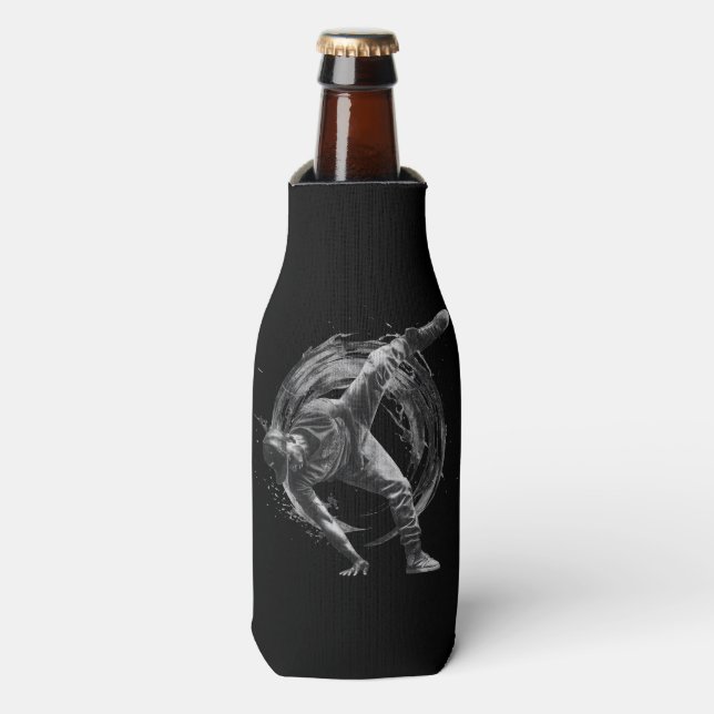 Rafraichisseur De Bouteilles Décor Style urbain Monochrome Motion Art (Bottle Devant)