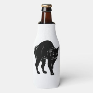 Rafraichisseur De Bouteilles Dessin en silhouette de chat noir à rallonge d'Hal