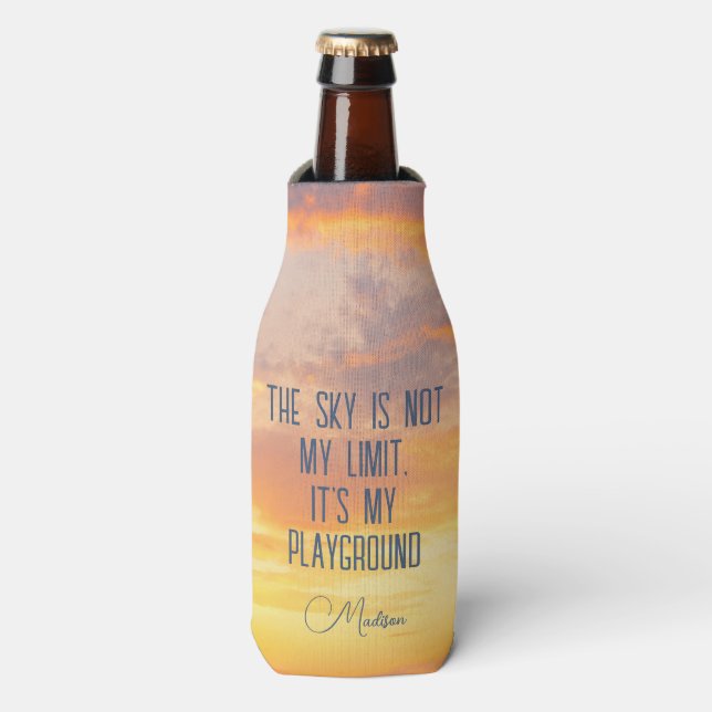 Rafraichisseur De Bouteilles Devis Sky de nom personnalisé (Bottle Devant)