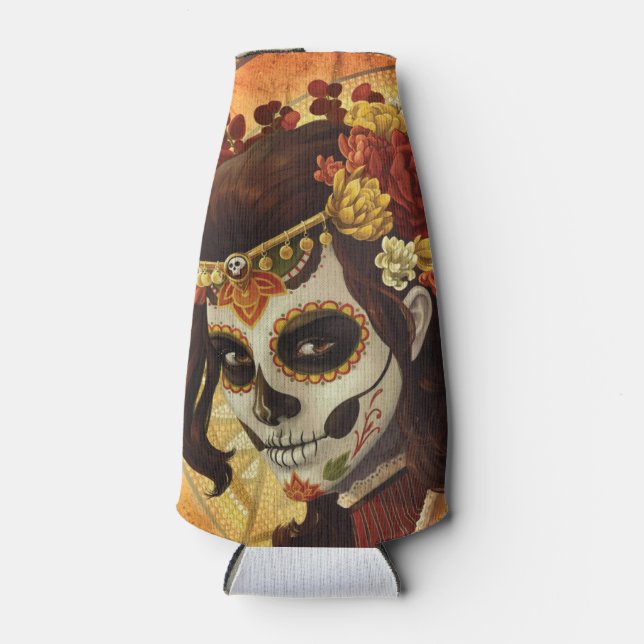 Rafraichisseur De Bouteilles Dia De Los Muertos Throw Pillow (Devant)