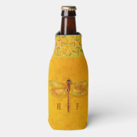 Dragonfly prise dans Amber Sap Celtic Knot Monogra