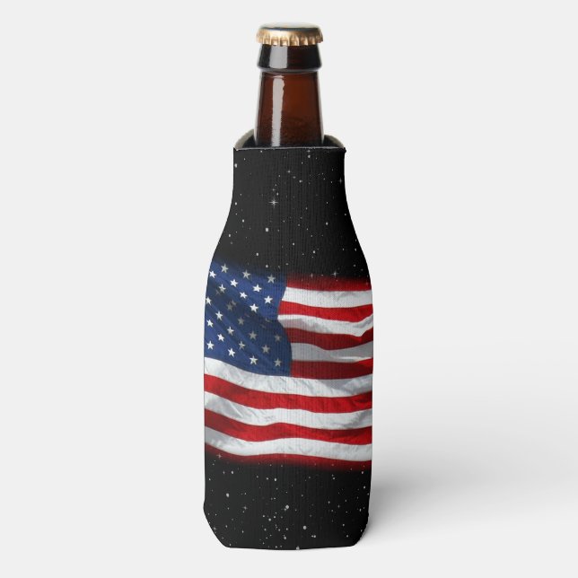 Rafraichisseur De Bouteilles Drapeau américain patriotique États-Unis (Bottle Devant)