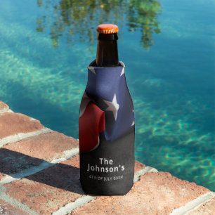 Rafraichisseur De Bouteilles Drapeau Américain Plissé Personnalisé