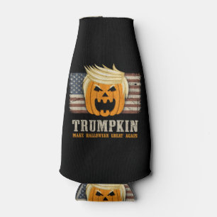 Rafraichisseur De Bouteilles Drapeau américain Vintage Halloween Trumpkin Funny