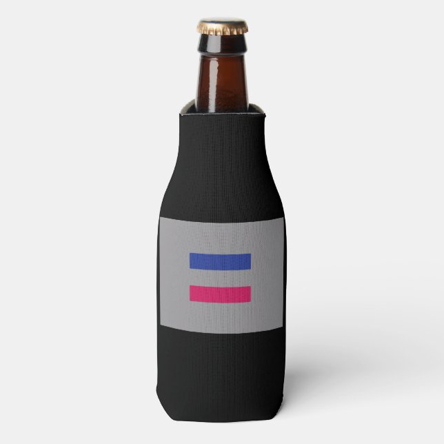 RAFRAICHISSEUR DE BOUTEILLES DRAPEAU DE FIERTÉ ANDROGYNE (Bottle Devant)