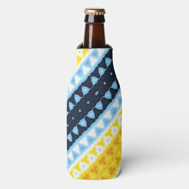 Rafraichisseur De Bouteilles Drapeau de fierté BoHo Groovy Géométrique Abstrait (Bottle Devant)