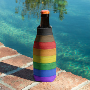 Rafraichisseur De Bouteilles Drapeau de fierté gay inclusif SlipperyJoe's à tex