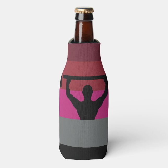 RAFRAICHISSEUR DE BOUTEILLES DRAPEAU DE FIERTE MUSCLE (Bottle Devant)