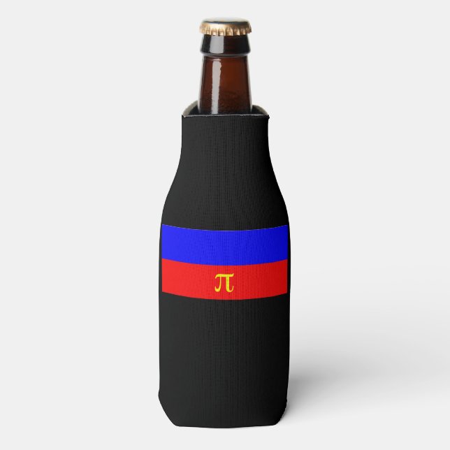 Rafraichisseur De Bouteilles Drapeau de fierté polyamoureuse (Bottle Devant)